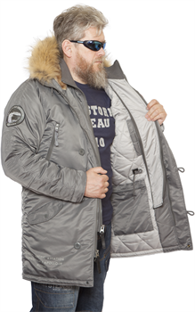 Куртка аляска Apolloget Expedition Gun Grey Expedition_Gr - фото 21070