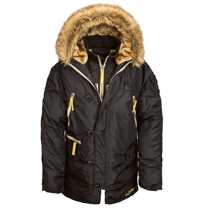 Куртка аляска N-3B Inclement Parka Black Alpha MJN44512B - фото 25760