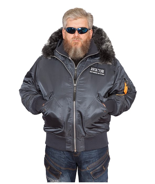 Куртка пилот Aviator HD Steel Blue/Gun Metal AVHSBGM21MAID - фото 29397