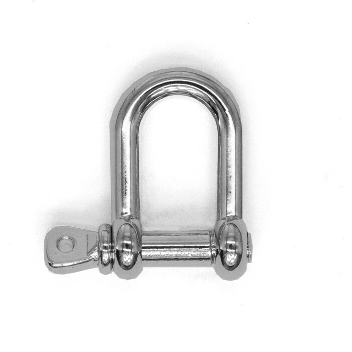 Застежка 10 мм U-образная шакл металлическая silver 335 - фото 30049