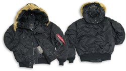 Куртка N-2B Flight Jacket Alpha Black MJN30000B - фото 5343