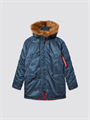Куртка аляска N-3B Parka Slim Fit Slate Blue Alpha MJN31210SLB - фото 29510